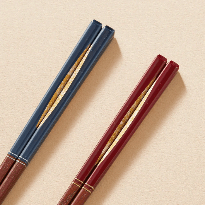 Ishida Dream Droplets Wakasa Nuri Lacquerware Chopsticks Gift Set - 21/23cm