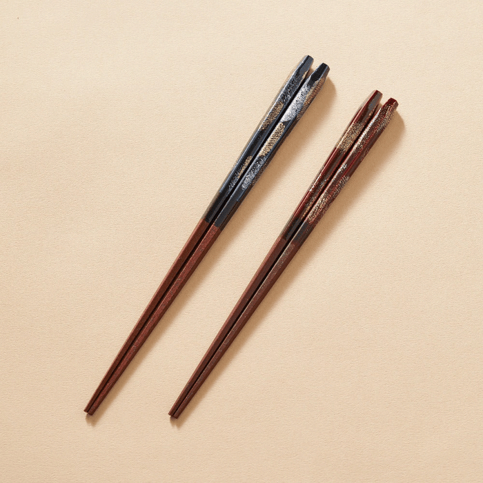 Ishida Grand Fire Wakasa Nuri Lacquerware Chopsticks Gift Set 2