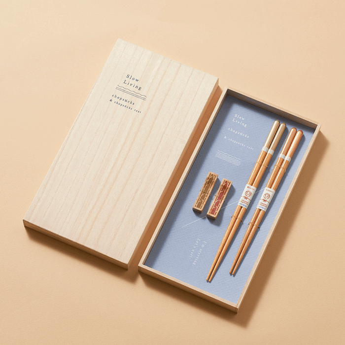 Ishida Slow Living Wakasa Nuri Lacquerware Chopsticks Gift Set 3