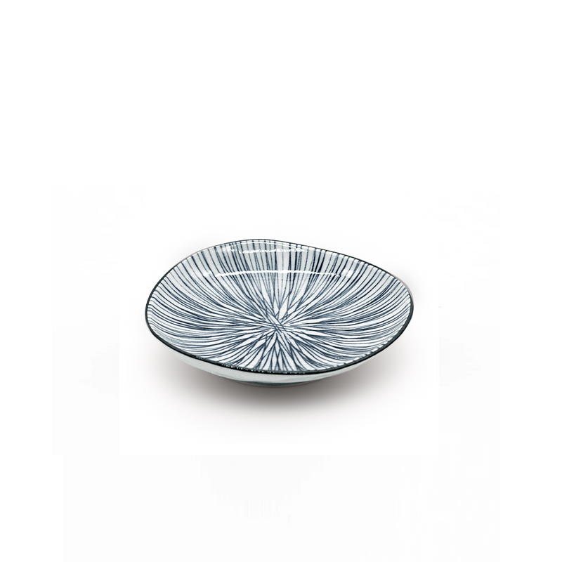 Ichiku Mino Yaki Fine Ten Grass Side Plate (16.5cm)
