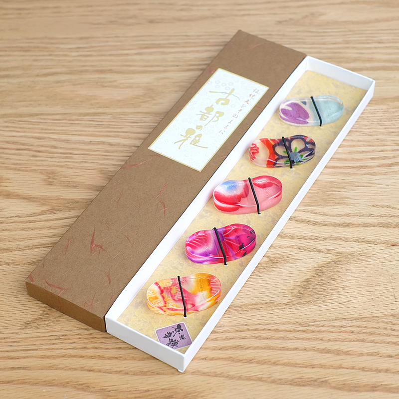 Ishida Kyo-Yuzen Chopstick Rest Set - 5-Piece
