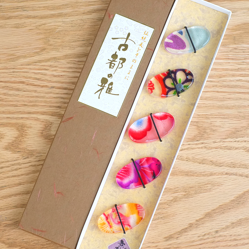 Ishida Kyo-Yuzen Chopstick Rest Set - 5-Piece