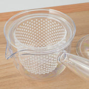 Japanese Kyusu Teapot 480ml – built-in strainer inside the clear resin body