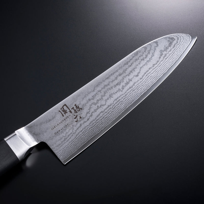 Kai Seki Magoroku 33-Layer High Carbon Damascus Santoku Knife - 165mm