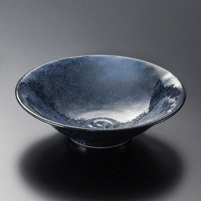 Mino Yaki Kobaruto Blue Wide Bowl (17.5cm) 2