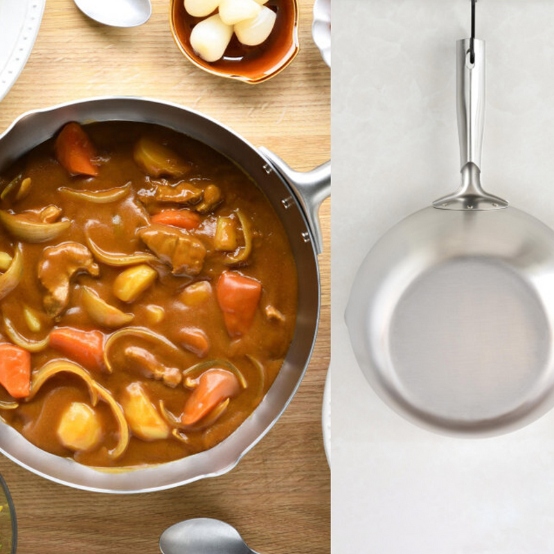 Kogu 3-Ply Stainless Steel Wok - 24cm