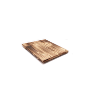 A product image of the wooden base board for the 31cm Okunoto Konro Grill, showing its rustic, scorched wood finish on a white background.


