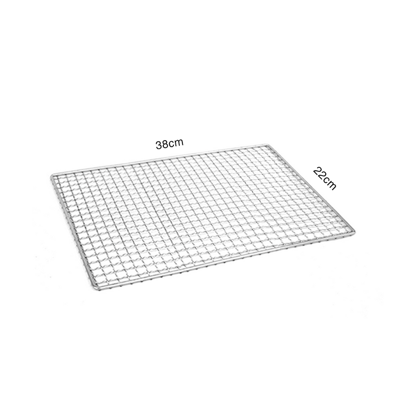 Reusable Stainless Steel Konro Grill Mesh - 38 x 22cm