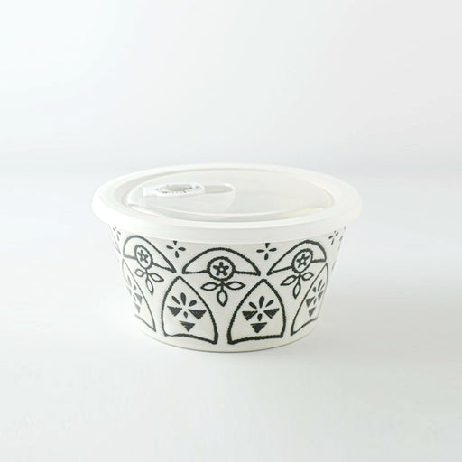 M-mode Moroccan Microwave Bowl with Lid 13.5cm - White