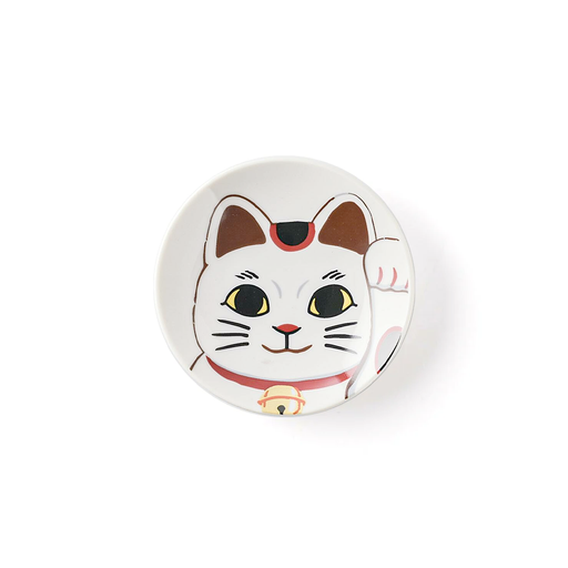 Marusan Kondo Maneki Neko Beckoning Cat Side Plate (9.5cm)