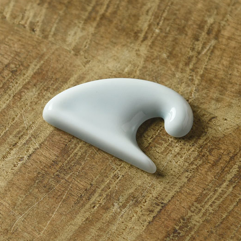 Oda Pottery Mount Fuji Wave Chopstick Rest - Light Blue