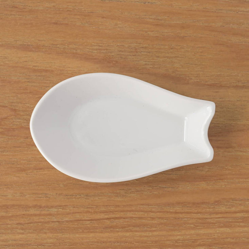 Touga Mino Yaki White Spoon and Spoon Rest Set