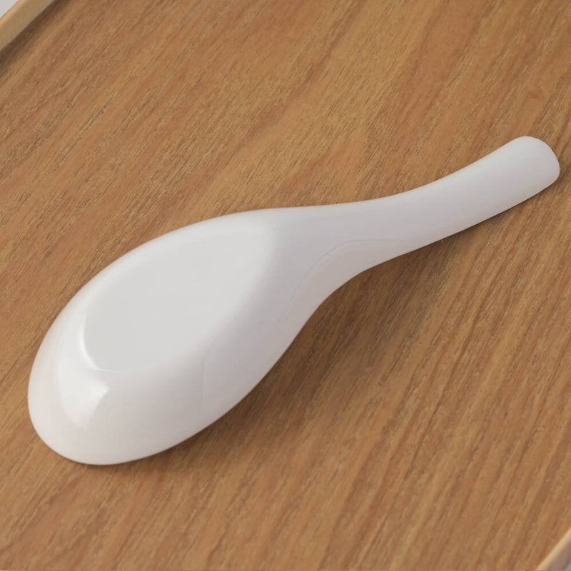 Touga Mino Yaki White Spoon and Spoon Rest Set