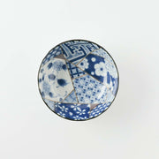 Mino Yaki Yusen Chrysanthemum Side Bowl 10.5cm Blue 3