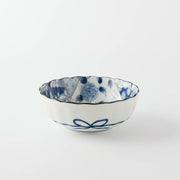 Mino Yaki Yusen Chrysanthemum Side Bowl 10.5cm Blue 4