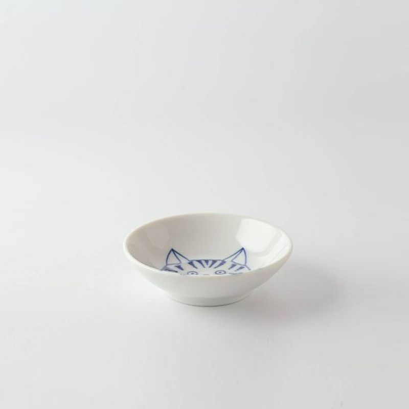 Shichita Mino Yaki Cat Dora Side Bowl (9cm) 1