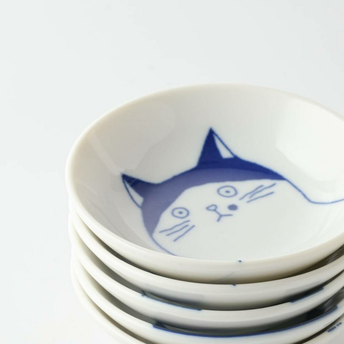Shichita Mino Yaki Cat Nora Side Bowl (9cm) 3