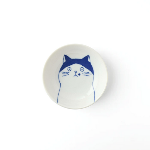 Shichita Mino Yaki Cat Nora Side Bowl (9cm)
