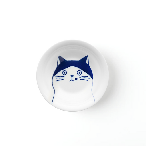Shichita Mino Yaki Cat Nora Side Plate (16cm)