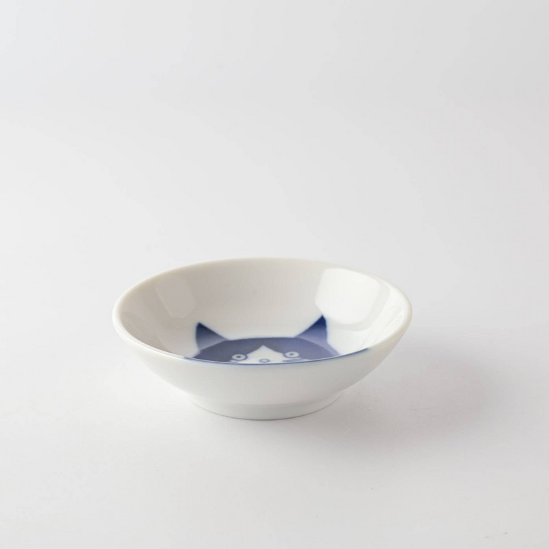 Shichita Mino Yaki Cat Tama Side Bowl - 9cm