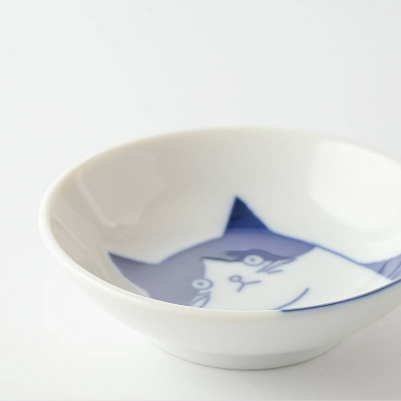 Shichita Mino Yaki Cat Tama Side Bowl - 9cm