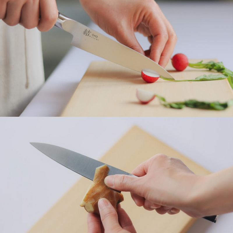 Mitsuboshi Musubi Knife Set - 180mm & 130mm (Santoku & Petty) - 2-Piece