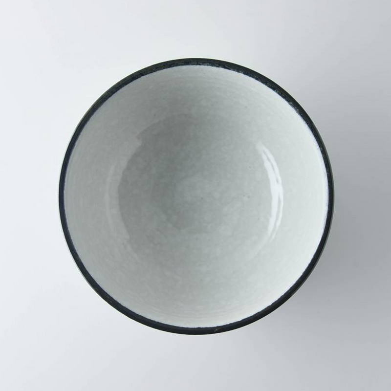 Close-up of the hand-painted Kikyo design, showcasing soft blue hues and subtle shading on the bowl's exterior.