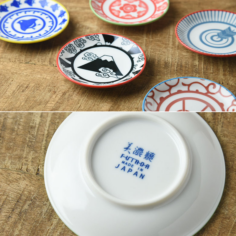Miyama Black Mt. Fuji Mini Plate - 10cm