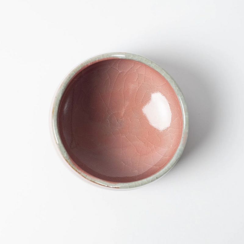 Ale-net Momoyama Red Crackle Matcha Bowl - 450ml