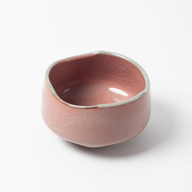 Ale-net Momoyama Red Crackle Matcha Bowl - 450ml