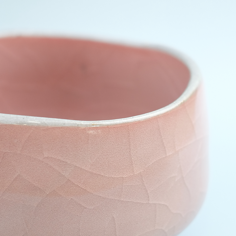 Momoyama Red Crackle Matcha Bowl - 450ml