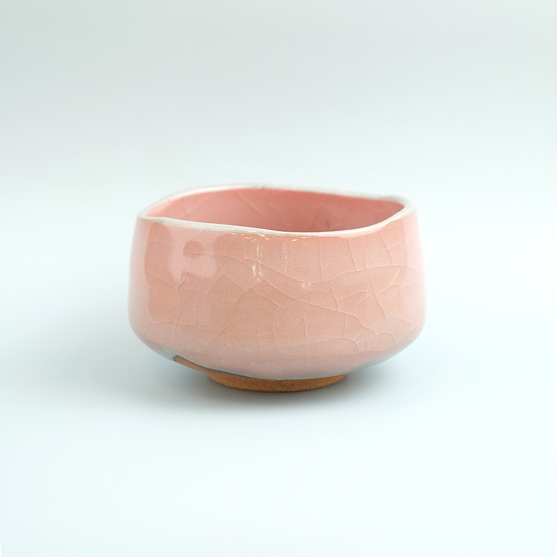 Momoyama Red Crackle Matcha Bowl - 450ml