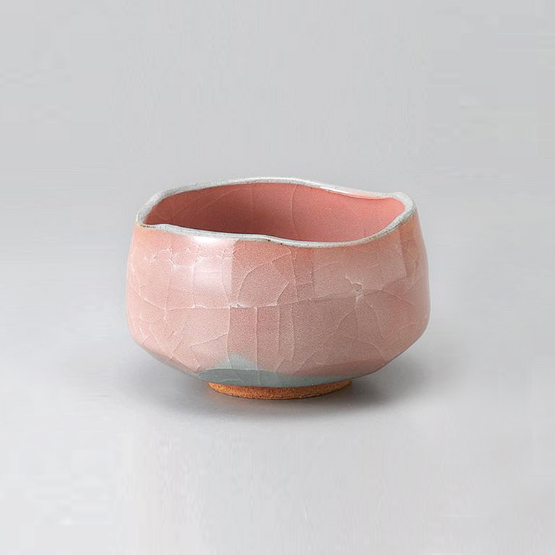 Ale-net Momoyama Red Crackle Matcha Bowl - 450ml