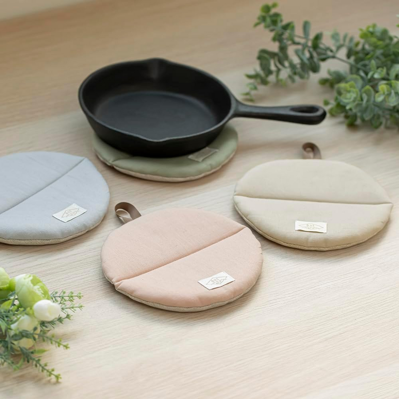 &NE Manmaru Pot Holder & Table Mat - Natural Beige