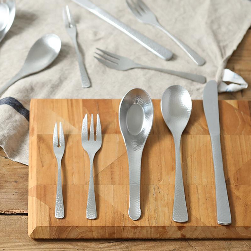 Nagomi Hammered Style Fruit Fork - 12.5cm