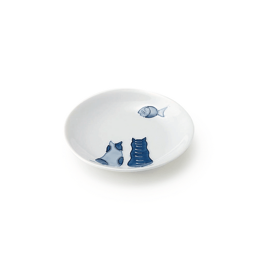 Japanese Neko Maru Cat Side Plate (15cm)