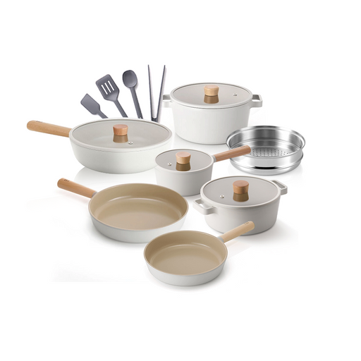 Neoflam Fika 15-Piece Ceramic Cookware Set