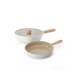 Neoflam Fika Ceramic Nonstick Induction Wok & Frypan Set with Lid