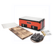 Mikawa Kamejima Konro Grill / Hibachi Grill Starter Set (4-6 People) - Red