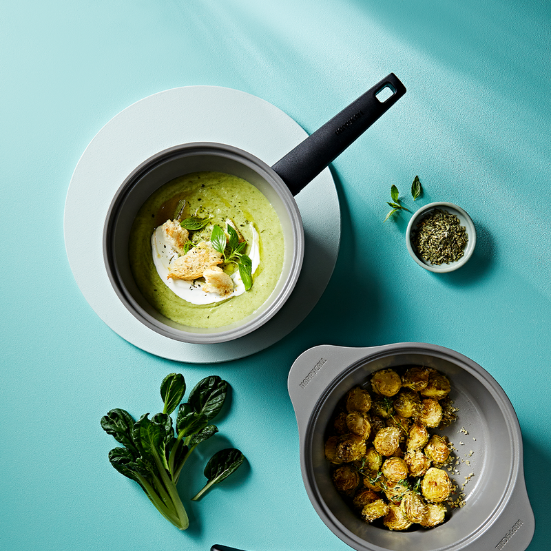 Happycall Onde Ceramic Nonstick Induction Pot Set - Ocean Green - 7-Piece