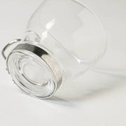 Oslo tempered glass espresso cup viewed from an angle