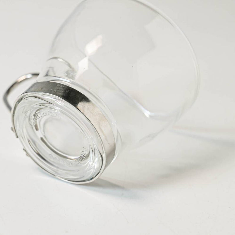 Oslo tempered glass espresso cup viewed from an angle