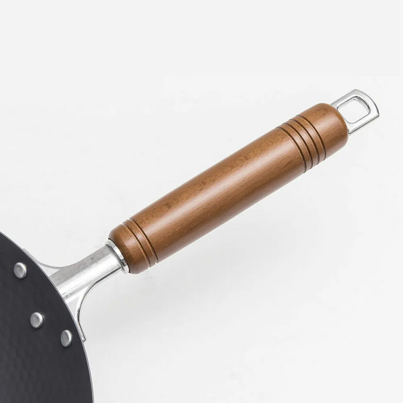 Pearl Life Hammered Style Nitrided Carbon Steel Induction Wok - 28cm 1