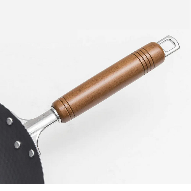 Pearl Life Lightweight Hammered Style Nitrided Carbon Steel Induction Wok - 33cm 1