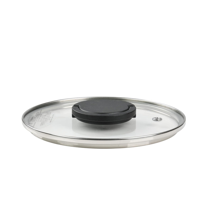 Pearl Metal Flat Style Tempered Glass Lid - 26cm