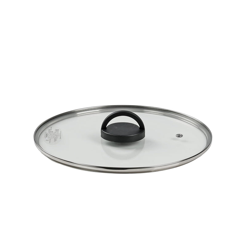 Pearl Metal Flat Style Tempered Glass Lid - 26cm