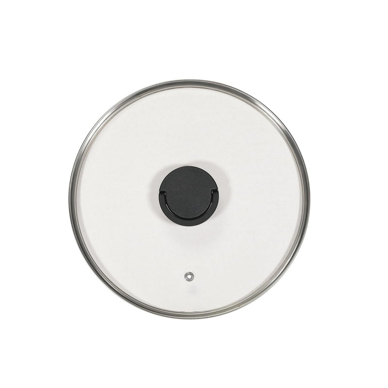 Pearl Metal Flat Style Tempered Glass Lid - 26cm