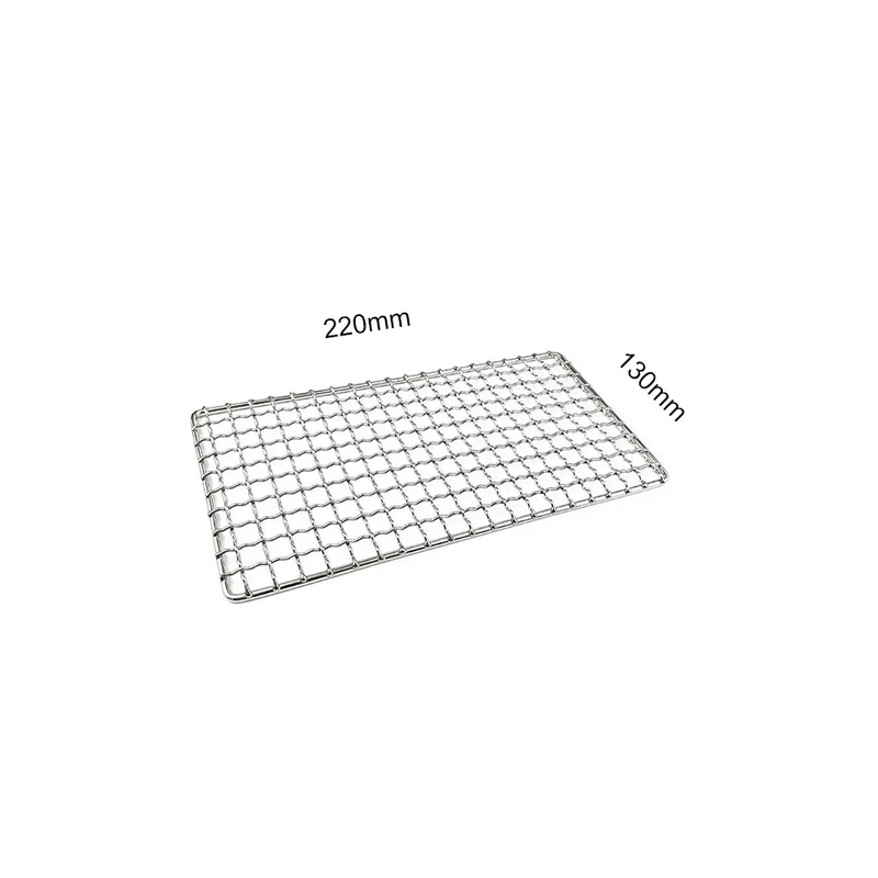 Reusable Stainless Steel BBQ Grill Mesh - 22cm x 13cm