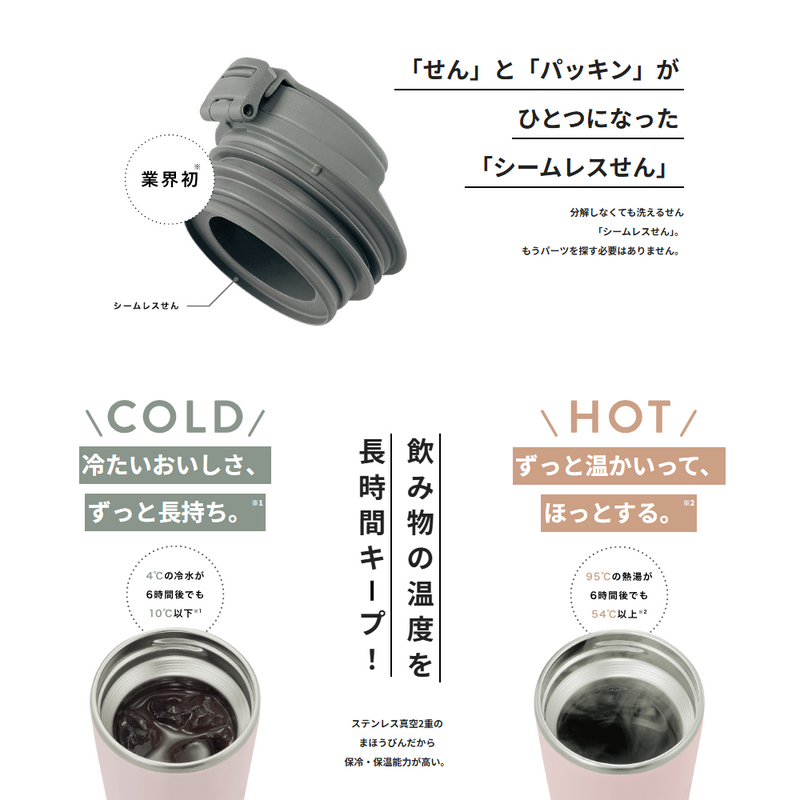 Zojirushi Stainless Carry Tumbler - 300ml (SX-KA30-PM) - Light Pink