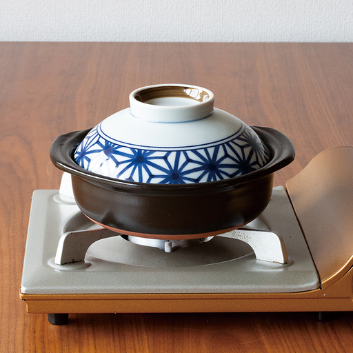 Saji Hemp Leaf Mini Donabe Japanese Clay Pot 18.5cm - Made in Japan 2